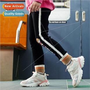 fall girls warm padded new 2021 pants bottoming team Woof