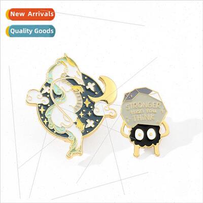 Japanese cartoon anime  metal badge scarecrow brooch white d