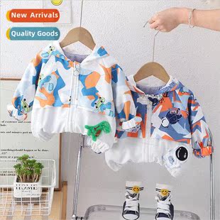 fall windproof outdoor Childrens jacket and single spring