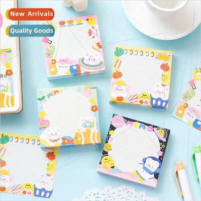 Poppy Bear Square Sticky Notes ins  message notepad memo sti