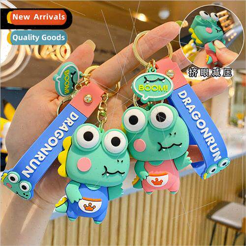 Cartoon decompression squeeze eye crocodile keychain nd cute