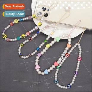 flower beads chain pearl luc phone glaze cell Fashion beaded