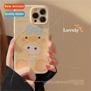 Nerdy Duck IPhone14ProMax Cartoon Cover Painting Full Oil