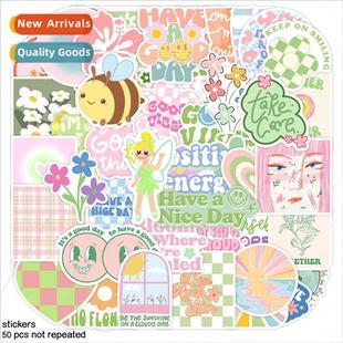 stickers powder inspirational English crea phrases Danish