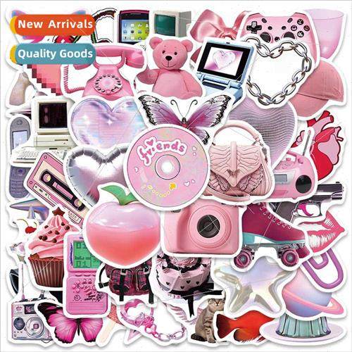 50 pink Y2K  girl fresh stickers