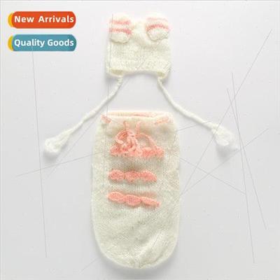 Newborn baby sleeping bag mohair handmade hand-hooked wool s