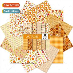small floral scrapbook pack paper handbook fall inch 12pcs