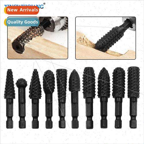 Hexagonal handle 10-piece set of wolf teeth rotary wood file