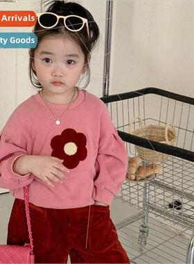 Girls fall sweater 2022 spring and fall new Korean  of the c