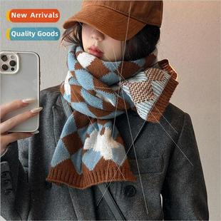 retro knitte female the Korean winter and fall scarf New