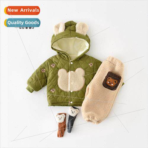 Baby fall and winter cotton jacket children quilted cotton p
