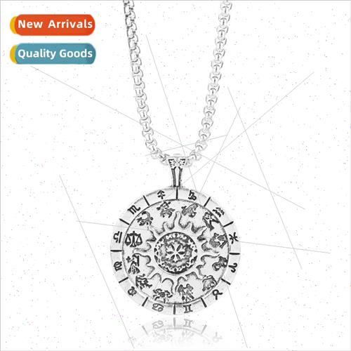Popular jewelry twelve constellations necklace pendant fashi