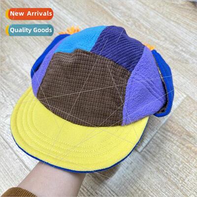 Autumn and winter color collision personality duck tongue ca