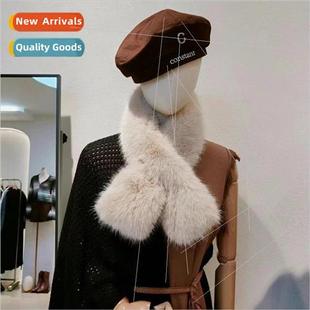 female sweet princess Fur Korean scarf warm imitation collar