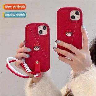 girl 14ProM red Apple 适用 bow dimensional three Year New