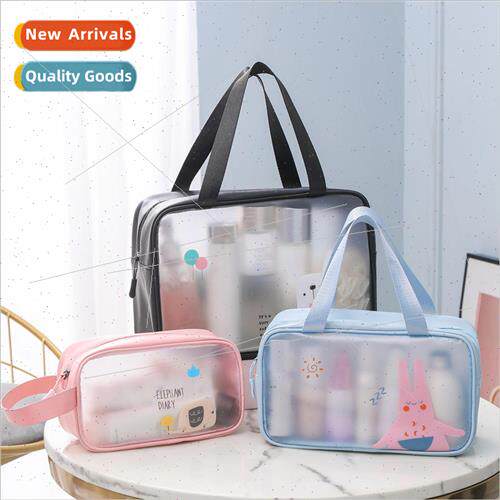 New cartoon PVC cosmetic bag transparent wash bag swimming b