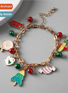New Christmas bracelet colorful candy lollipop creative Chri