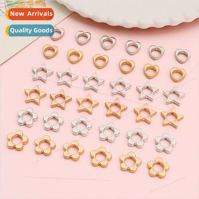 Plastic CCB love small flower pentagram wrapped bead circle