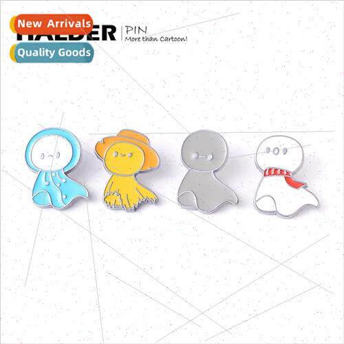 sunny doll weather season cartoon metal brooch cute Japanese