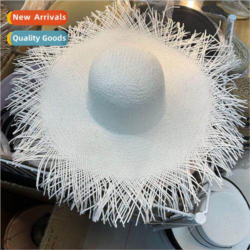 Summer ins outing vacation raffia grass straw hat female lar