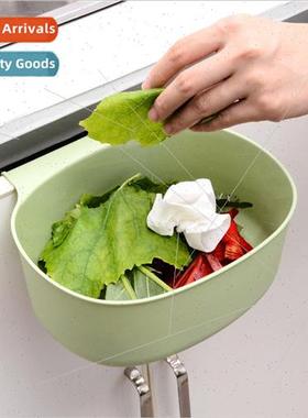 Large kitchen garbage can cabinet door hanging type without