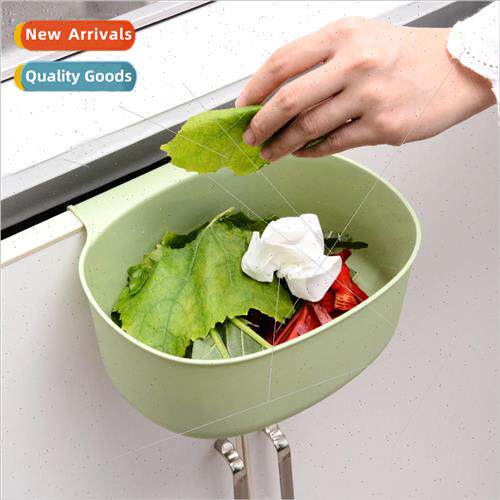 Large kitchen garbage can cabinet door hanging type without