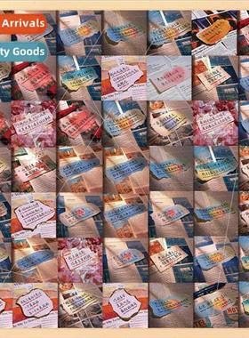 63 romantic handwritten text stickers small fresh literary