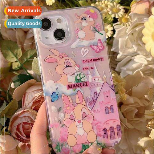 Cute Pink Castle Bunny IPhone13/14ProMax Reversible Apple 14