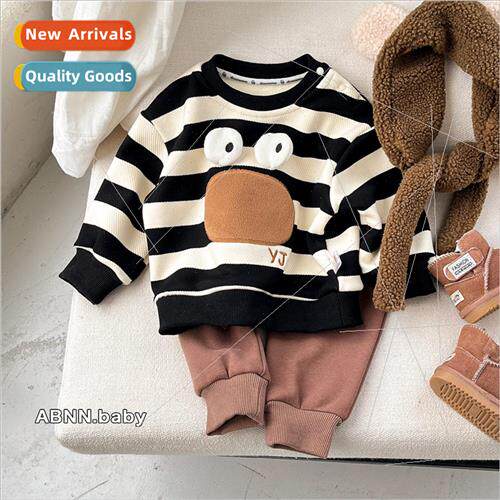 Boys and girls padded sweater newborn baby inflatable cartoo