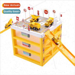 Childrens Toys Parking Lot Car Set Engineering Car Fire Poli