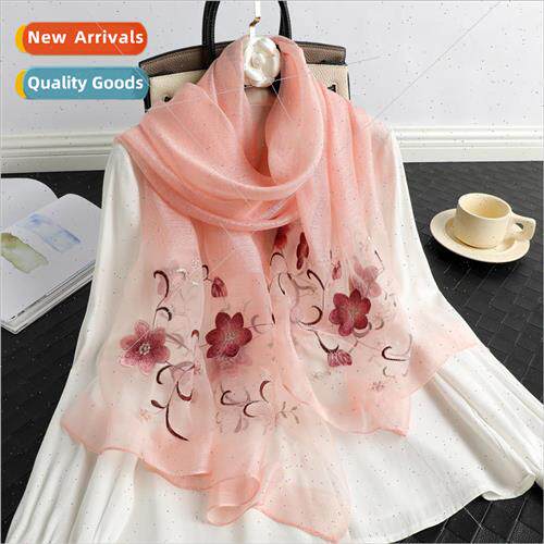 lk Wool Scarf Mulberry lk Embroidery Autumn lk Wool Bridal E