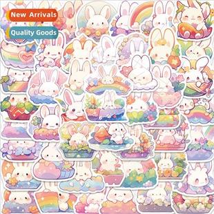 rabbit rainbow graffiti stickers dec personalized cartoon