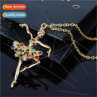 Fashion new ballet girl jewelry pendant necklace sweet costu