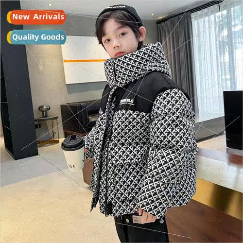 Boys winter thickened down jacket 2023 new childrens winter