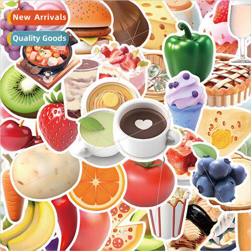 50 creative food ins  class graffiti stickers decoration han