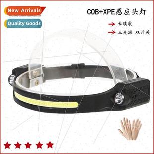 Sensor Headlamp XPE New Running Rechargeable ght Fishing COB