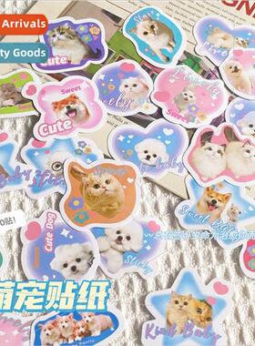 Cute pet stickers 60 high value cute dog cat expression pack