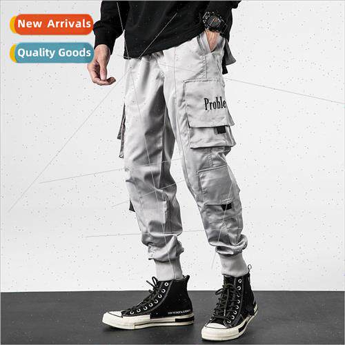 Japanese mens work pants 19 fall and winter new loose hip-ho
