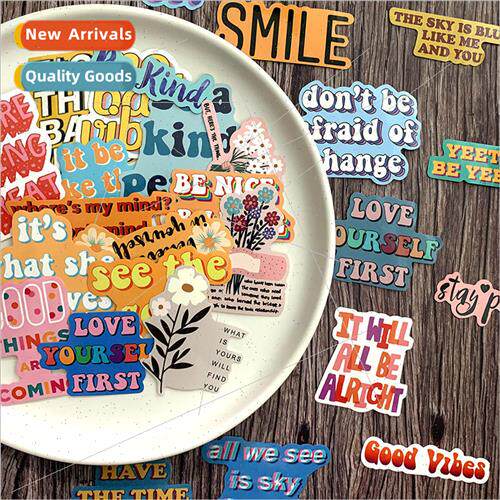 Cartoon inspirational text English stickers waterproof car s