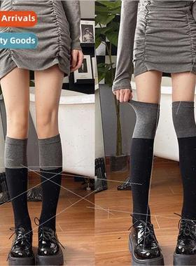 Colorblocking socks womens spring and fall  thin leg socks m