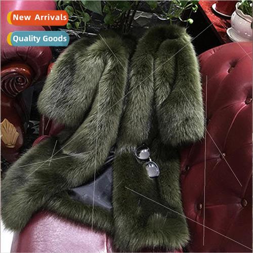 2023 Haining fall and winter new wild imitation fox fur coat