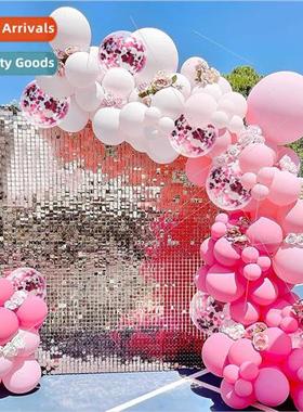 New macaron rose red latex balloon package proposal layout w