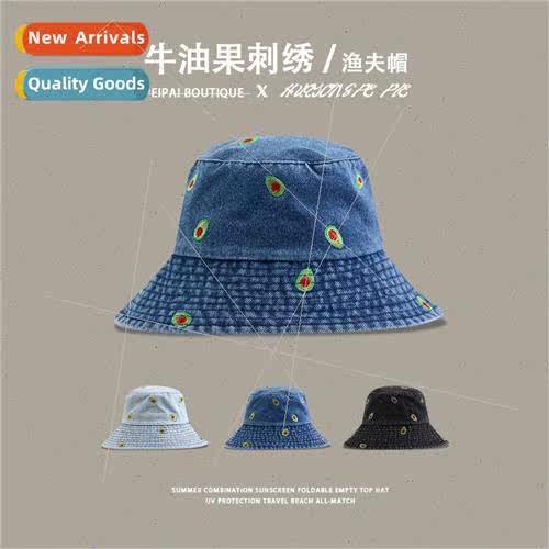 Cowboy fisherman hat female hundreds of simple avocado embro