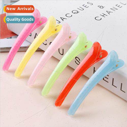 Candy Color Pointed Clip Jelly Color Hair Clip Colorful Tran
