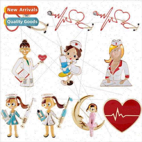 Creative cartoon three-dimensional doctors and nurses love h