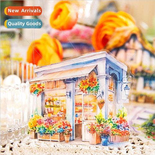 PET sticker pack There is a flower  series of retro  simulat