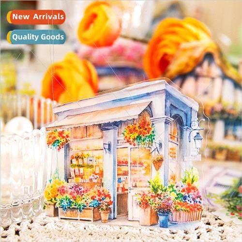 PET sticker pack There is a flower  series of retro  simulat