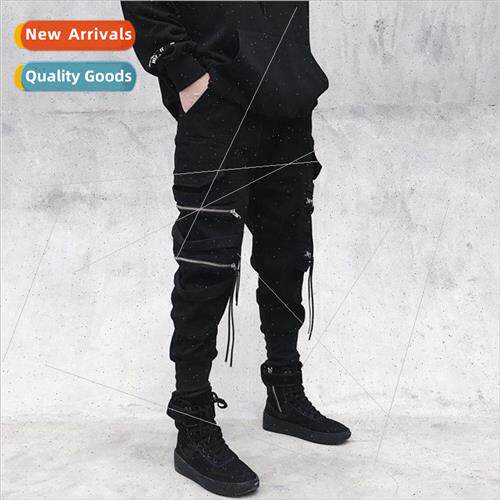 The national work pants men zipper decorative belt nd drawst