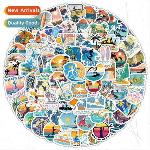 100 cartoon travel city children stickers phone case luggage