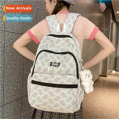 ins schoolbag girls new large-capacity junior high school an